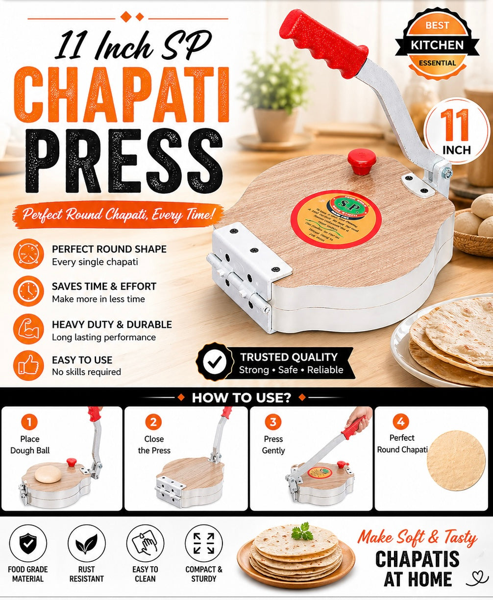 11 INCH SP CHAPATI PRESS