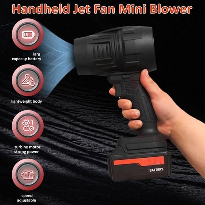 48V Cordless Air Blower for Car & Home Cleaning | Rechargeable Electric Dust Cleaner with Battery & Charger | High Power Portable Blower for Electronics Cleaning & Outdoor Use