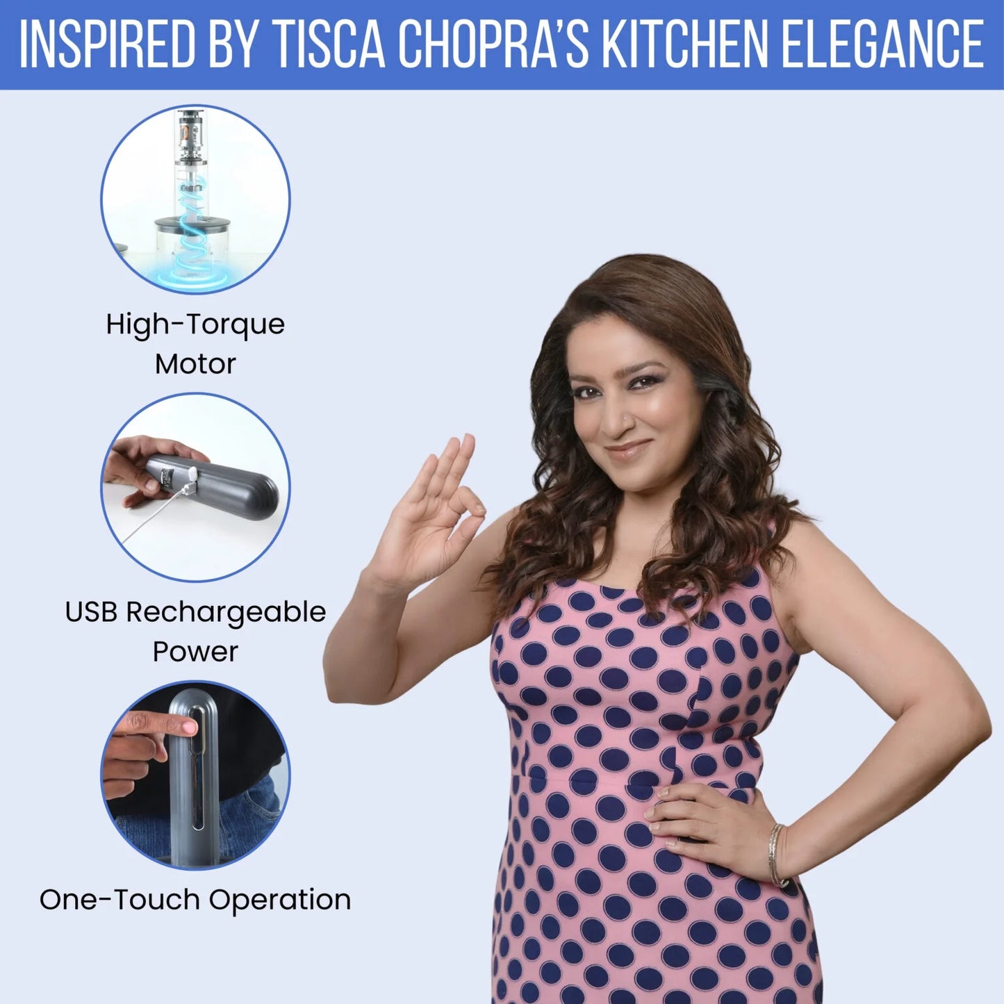 Goodscity Portable Food Chopper with Dual Bowls, Compact Kitchen Processor| Food Prep Tool for Baby, Kitchen, Travelling| 1300mAh Strong Battery| 2 Bowls 400ml, 200ml| USB Rechargeable | Grey| GC261