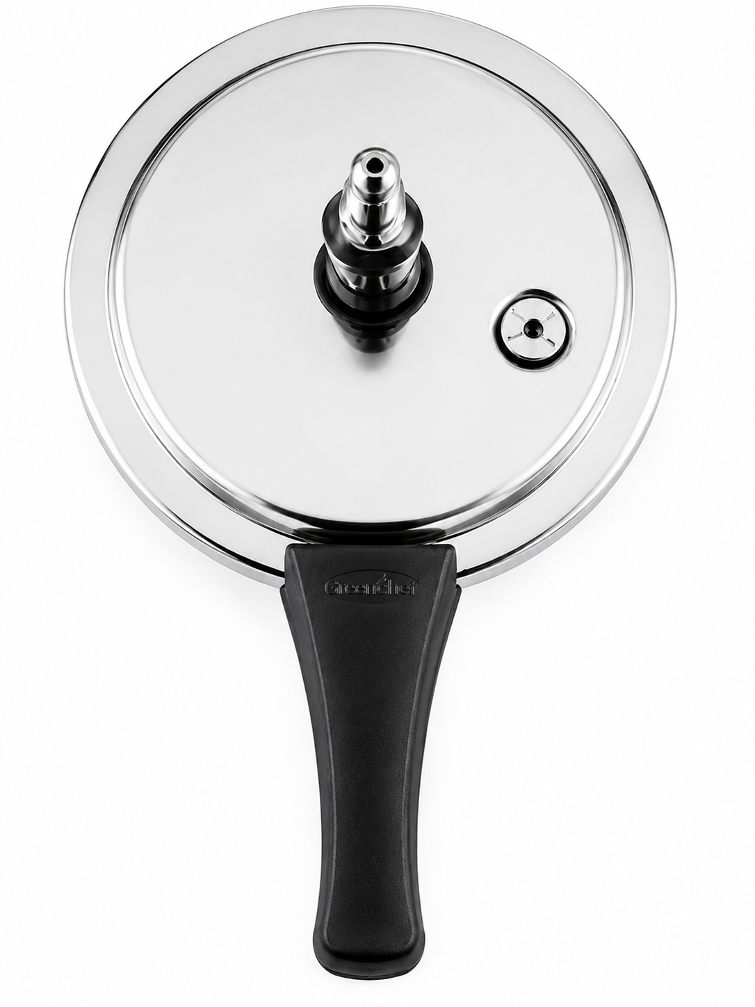 Greenchef Fusion Tri-Ply 1 Litre Stainless Steel Pressure Cooker — Induction & Gas Compatible | Outer Lid, Even Heating, Healthy Cooking for Small Families
