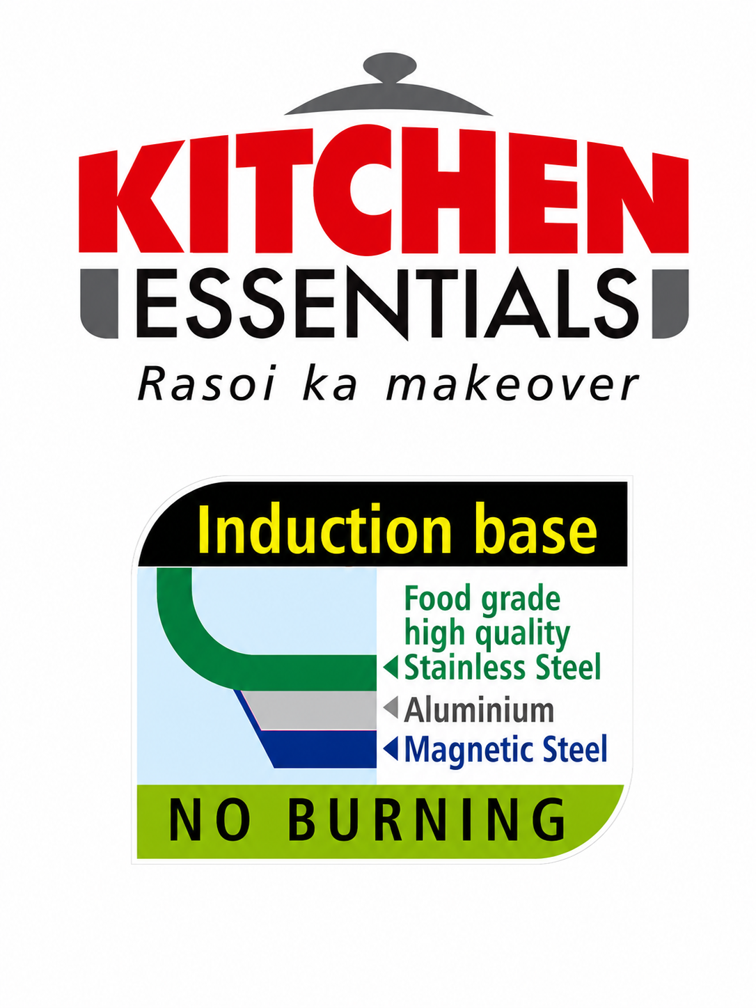 Kitchen Essentials Stainless Steel 3 in 1  Multi Kadai | 6 Plates Set | Idli Maker |  Dhokla Steamer | Momo & Modak Maker |  Induction & Gas Compatible | 304 Grade  Steel | Healthy Cooking