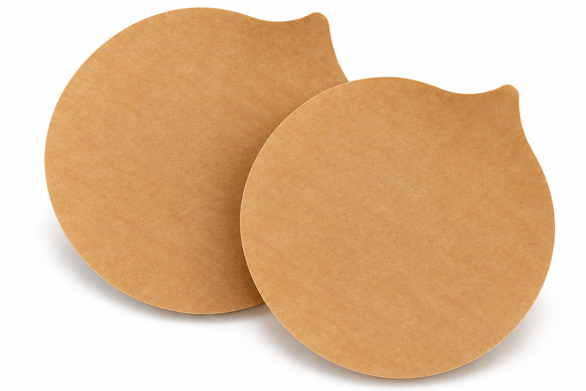 Round Butter Paper Sheets ([2] Sheets, [30 * 30] cm) – Non-Stick Parchment Paper for Roti Maker |Obbattu | Puran Poli | Food Grade | Grease-Proof | for Baking | Cooking