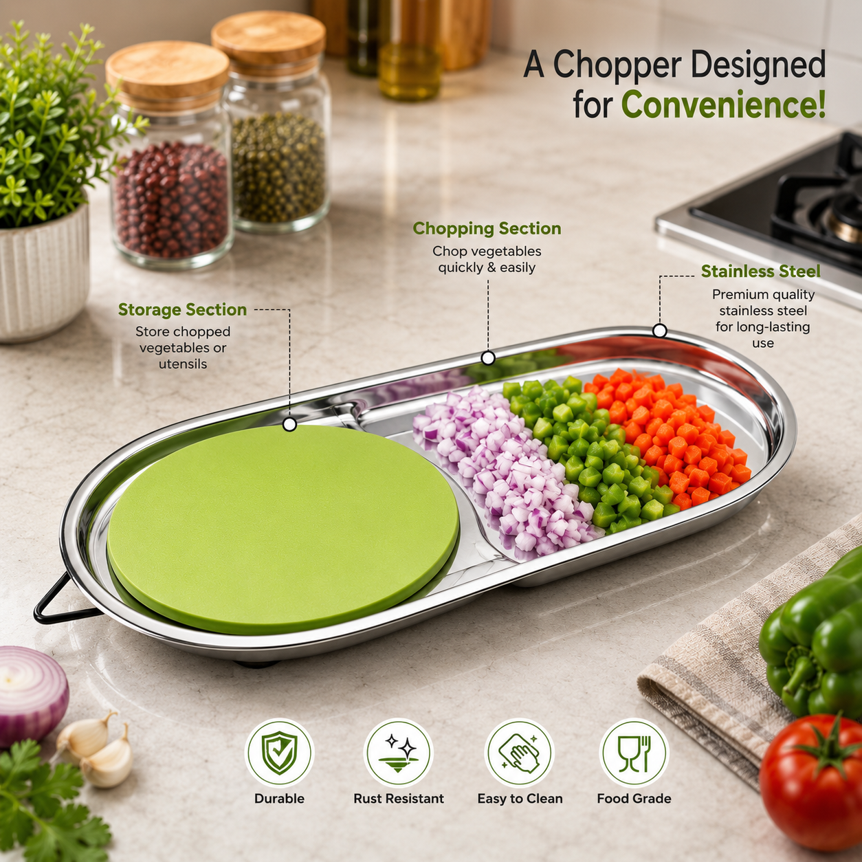 Capsule Vegetable Chopper From Jvl